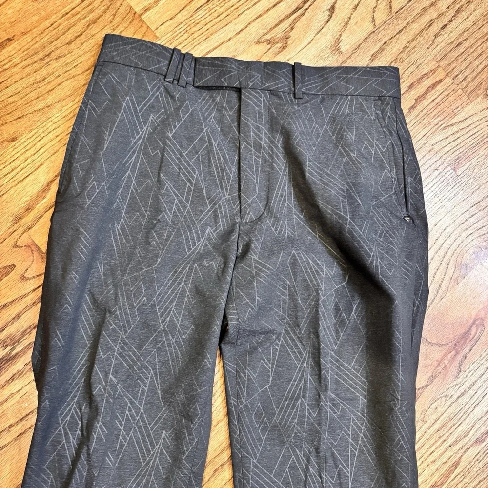 Ralph Lauren RLX‎ Golf Pants Men's 30x30 Charcoal Gray Geometric Stretch